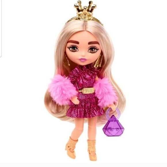 2 Mattel - Barbie Extra Mini Doll with Gold Crown [New Toy] - Picture 12 of 14